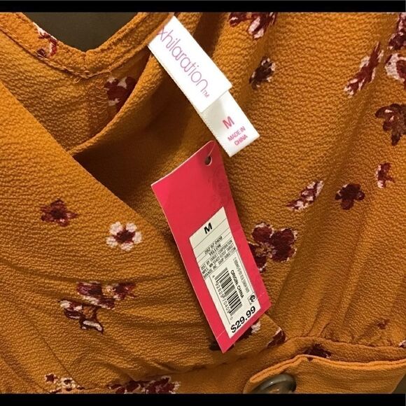 Xhiliration One pc wide leg jumpsuit sz Medium - Picture 8 of 8